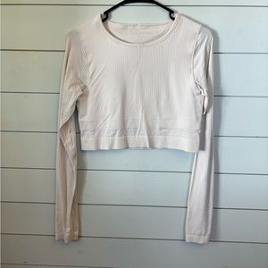 Lululemon ebb to street long sleeve cropped size‎ 10